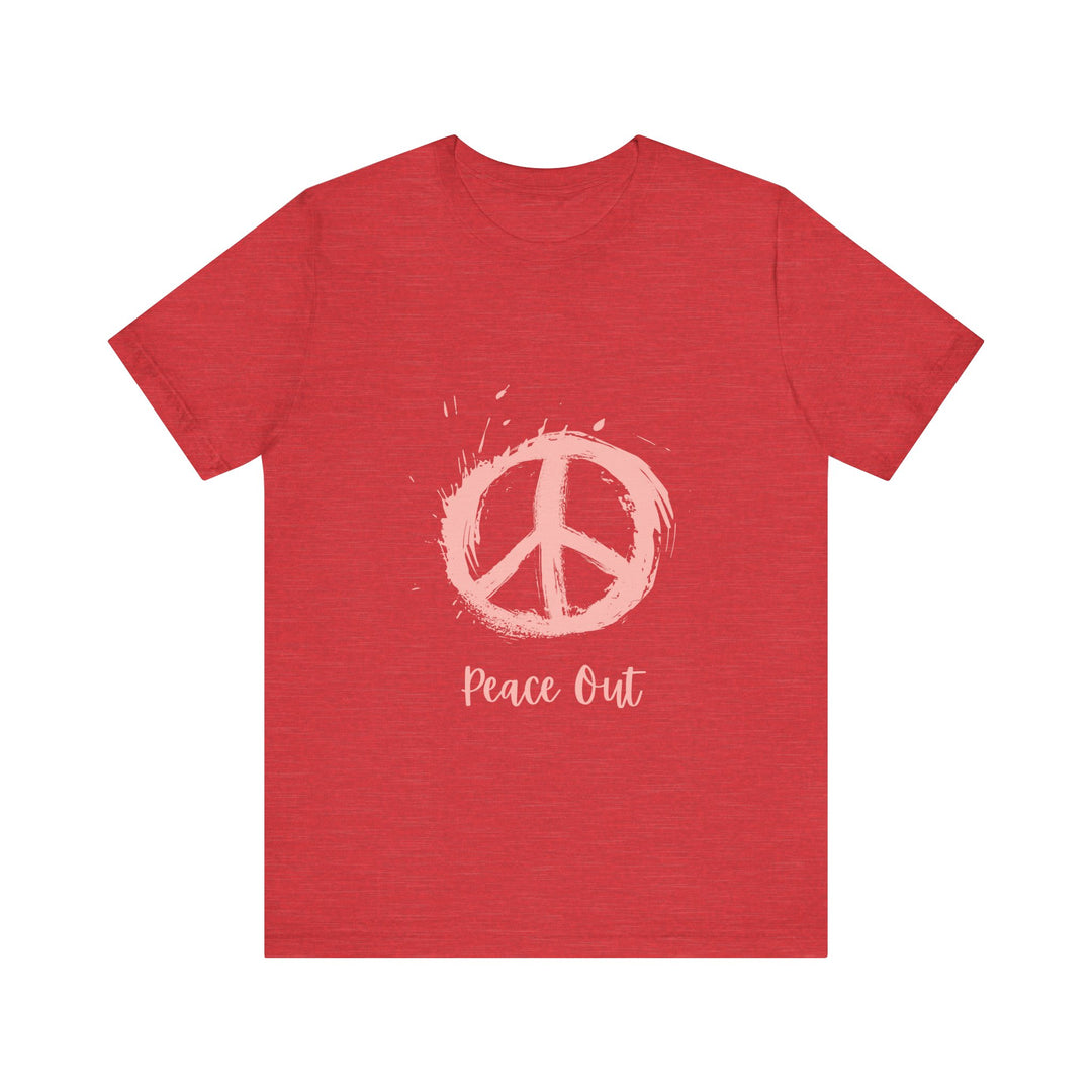 Peace Out Unisex Jersey Short Sleeve Tee