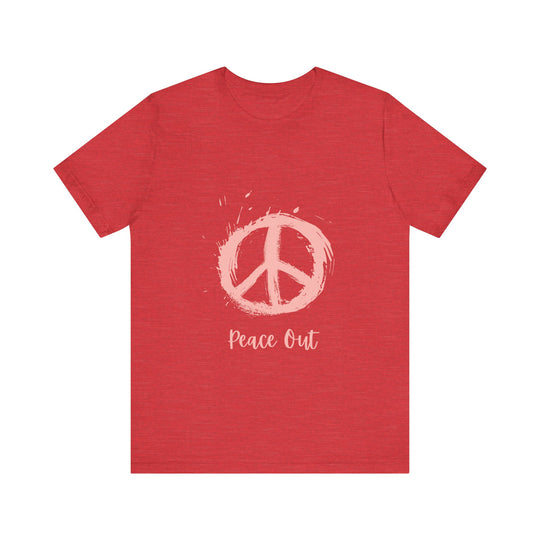 Peace Out Unisex Jersey Short Sleeve Tee