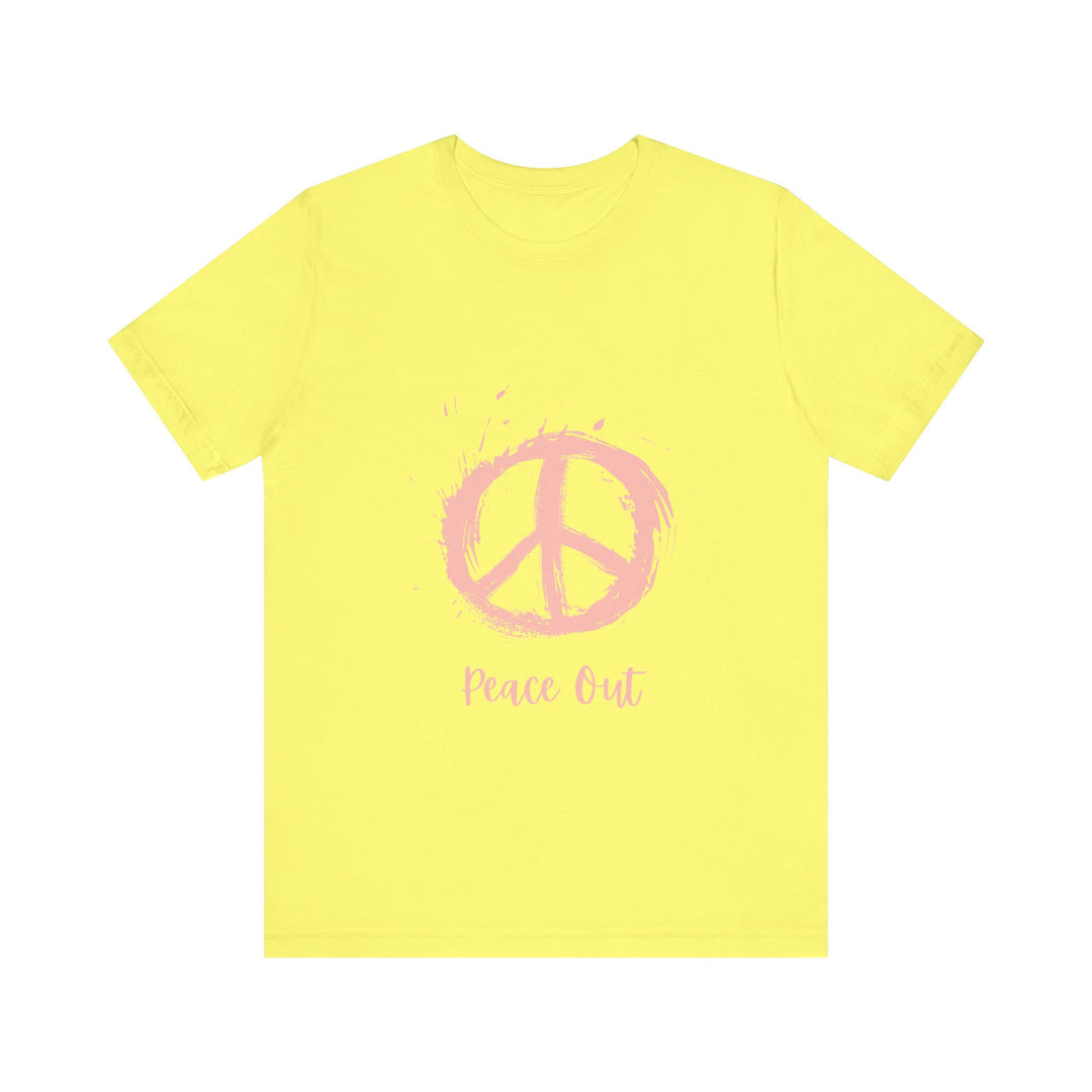 Peace Out Unisex Jersey Short Sleeve Tee