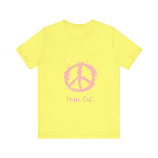 Peace Out Unisex Jersey Short Sleeve Tee