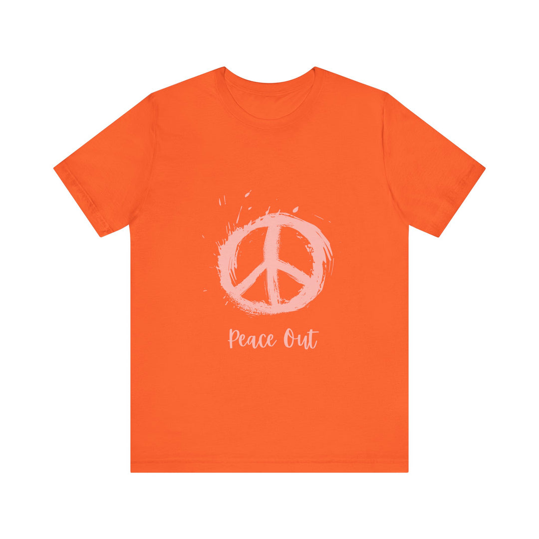 Peace Out Unisex Jersey Short Sleeve Tee