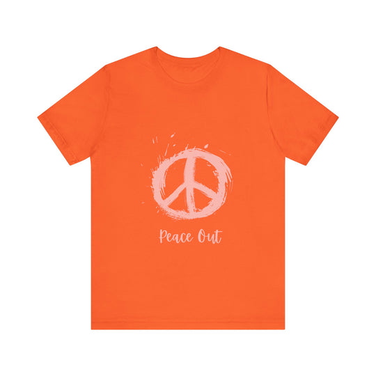 Peace Out Unisex Jersey Short Sleeve Tee