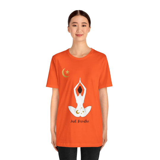Just Breathe Moon Unisex Jersey Short Sleeve Tee