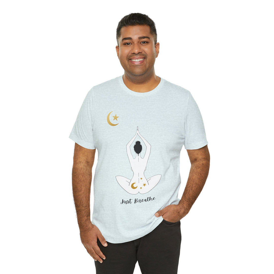 Just Breathe Moon Unisex Jersey Short Sleeve Tee
