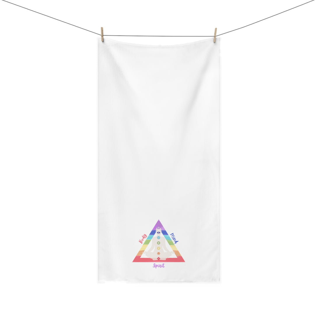 Triangle Connect Body Mind Spirit Chakra Versatile Spa Premium Towel