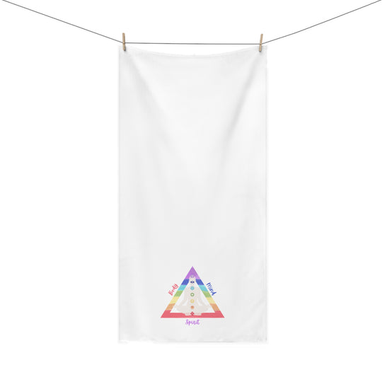 Triangle Connect Body Mind Spirit Chakra Versatile Spa Premium Towel