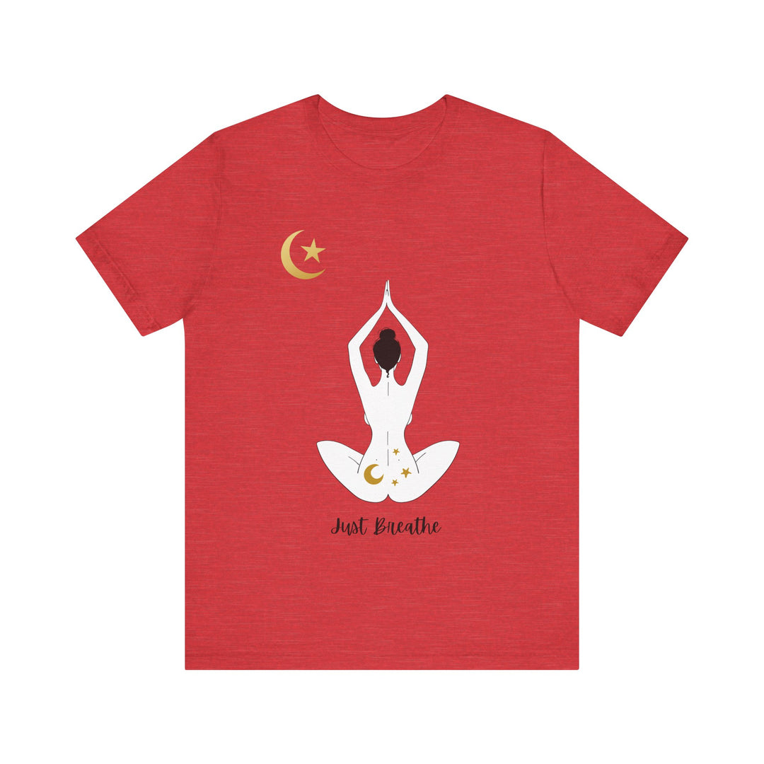 Just Breathe Moon Unisex Jersey Short Sleeve Tee