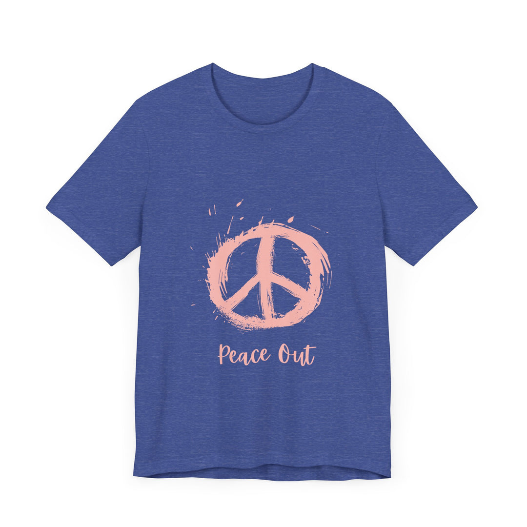 Peace Out Unisex Jersey Short Sleeve Tee