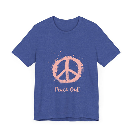 Peace Out Unisex Jersey Short Sleeve Tee