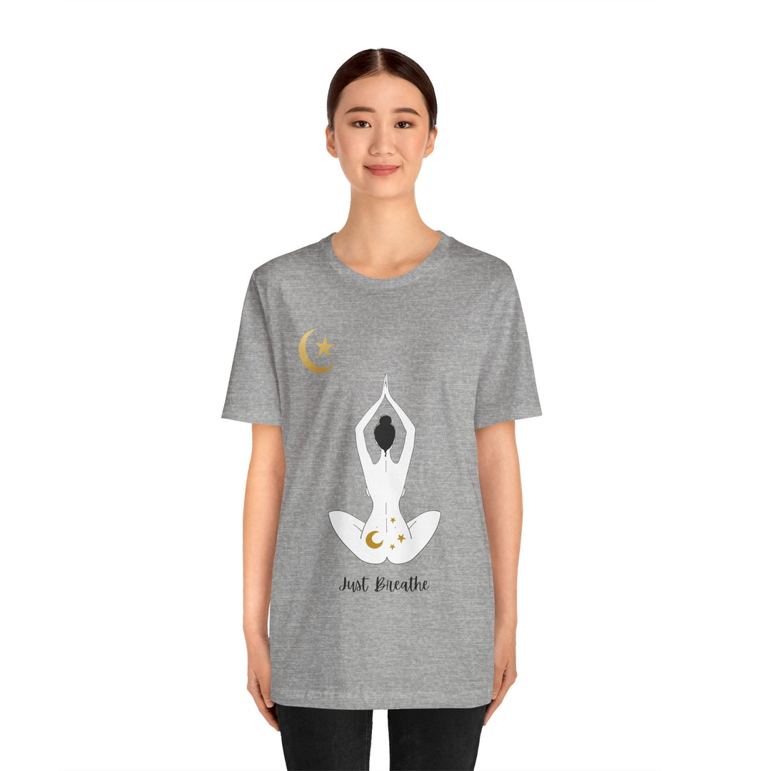 Just Breathe Moon Unisex Jersey Short Sleeve Tee