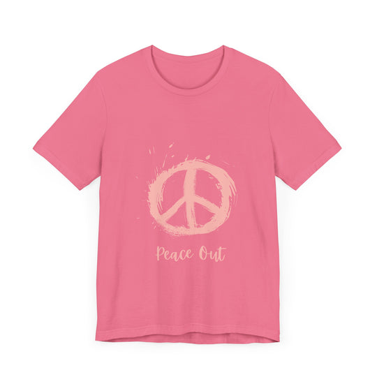 Peace Out Unisex Jersey Short Sleeve Tee