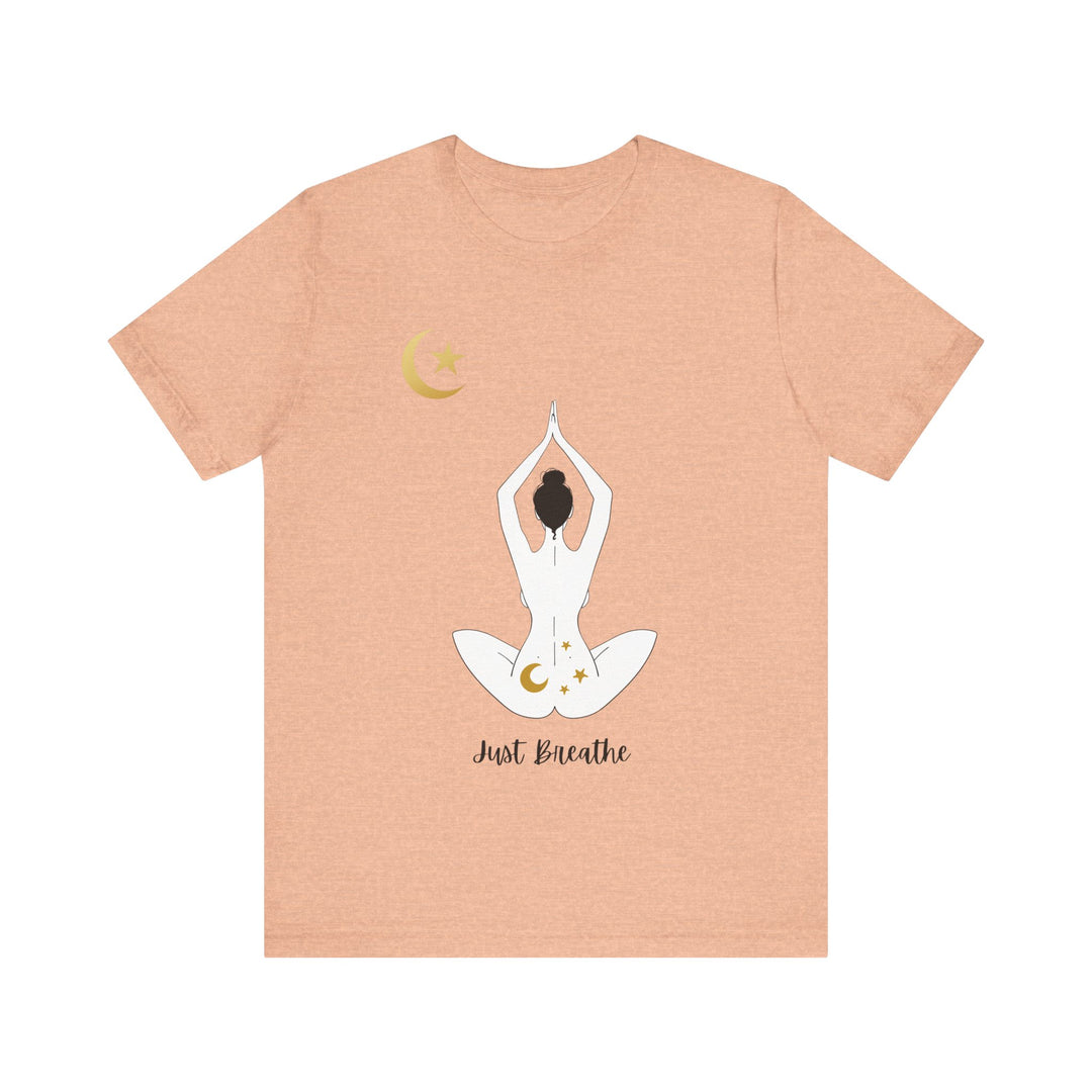 Just Breathe Moon Unisex Jersey Short Sleeve Tee