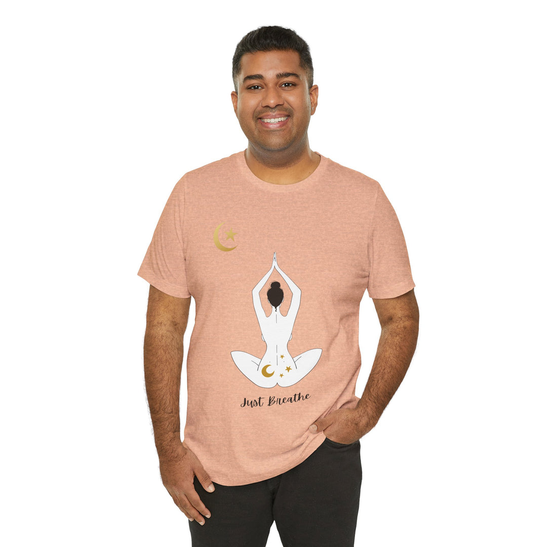 Just Breathe Moon Unisex Jersey Short Sleeve Tee