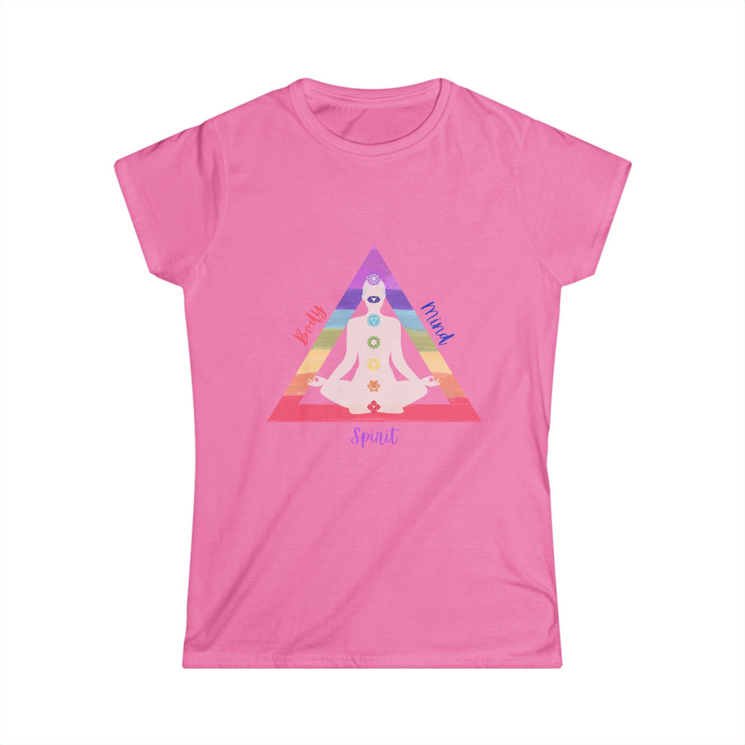 Triangle Connect Body, Mind, Spirit Women's Softstyle Tee