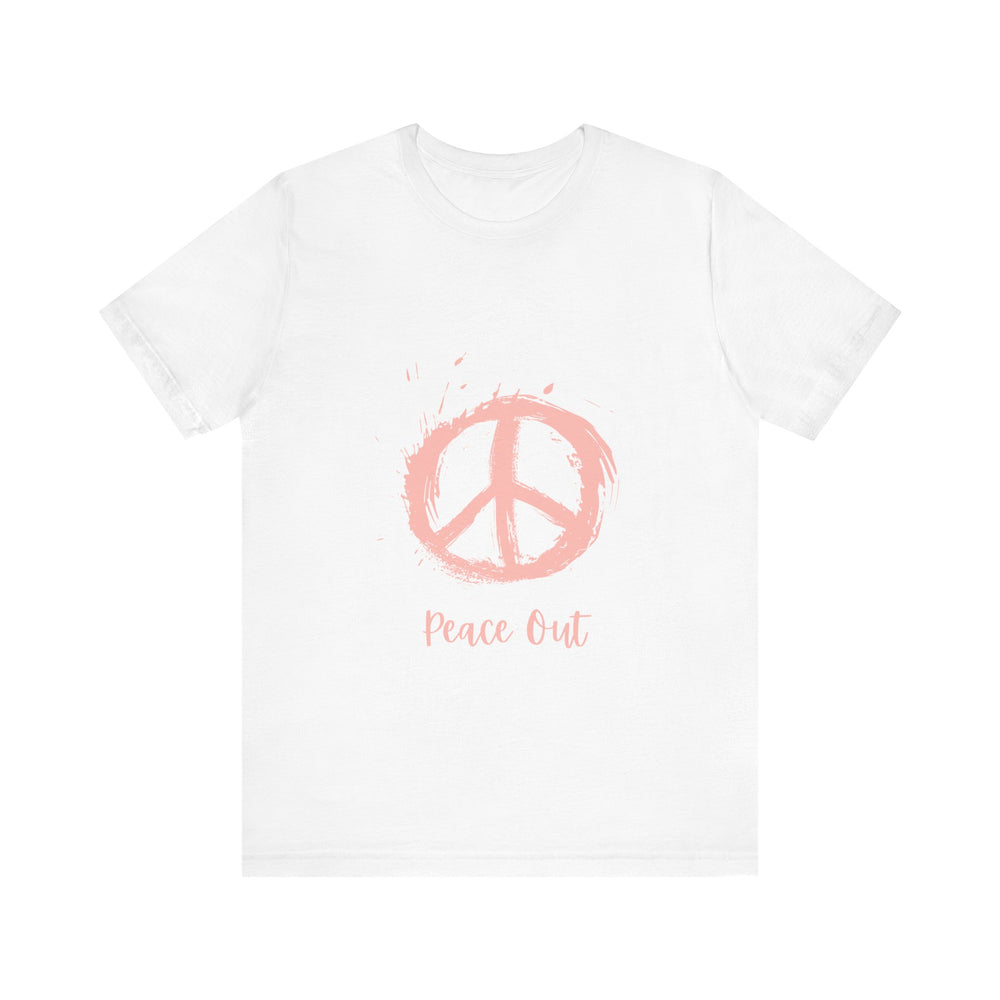 Peace Out Unisex Jersey Short Sleeve Tee