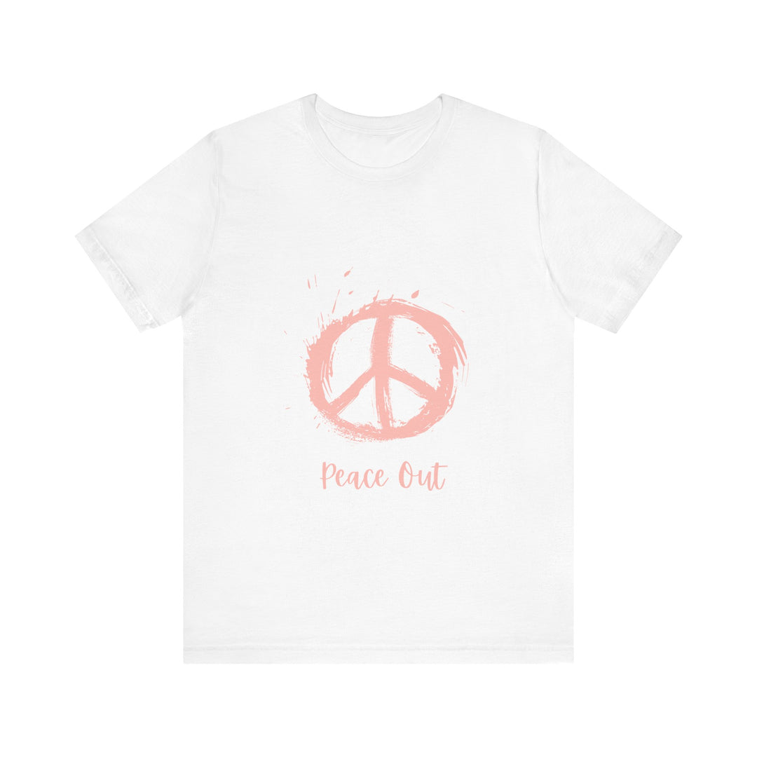 Peace Out Unisex Jersey Short Sleeve Tee