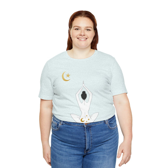 Just Breathe Moon Unisex Jersey Short Sleeve Tee