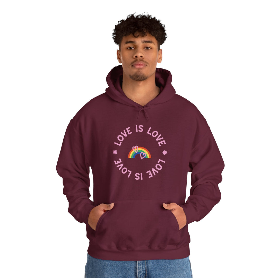 Love is Love Rainbow Unisex Heavy Blend™ Hooded Sweatshirt