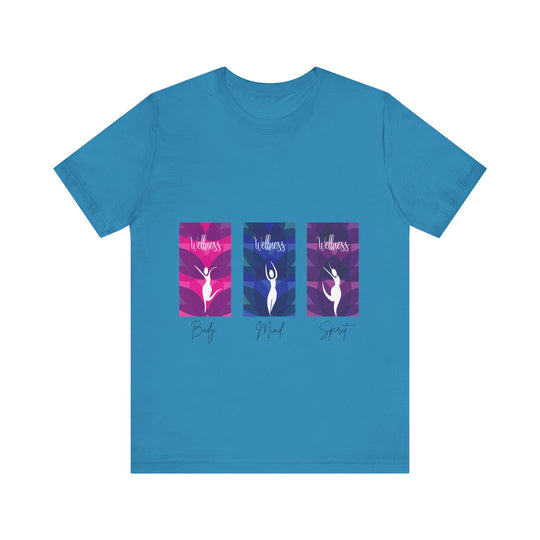 Wellness Body Mind Spirit Unisex Jersey Short Sleeve Tee
