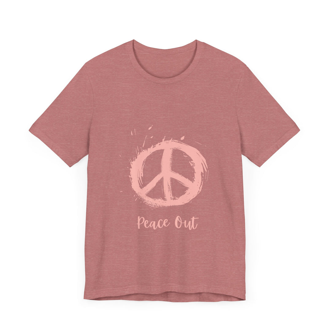 Peace Out Unisex Jersey Short Sleeve Tee