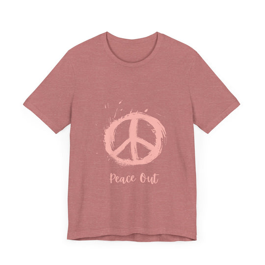 Peace Out Unisex Jersey Short Sleeve Tee