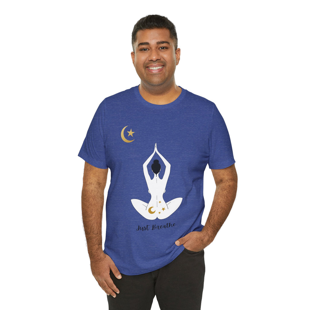 Just Breathe Moon Unisex Jersey Short Sleeve Tee