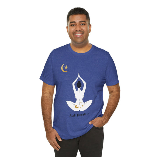Just Breathe Moon Unisex Jersey Short Sleeve Tee