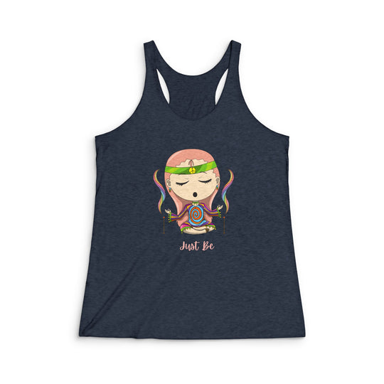 Just Be Women's Tri-Blend Racerback Tank