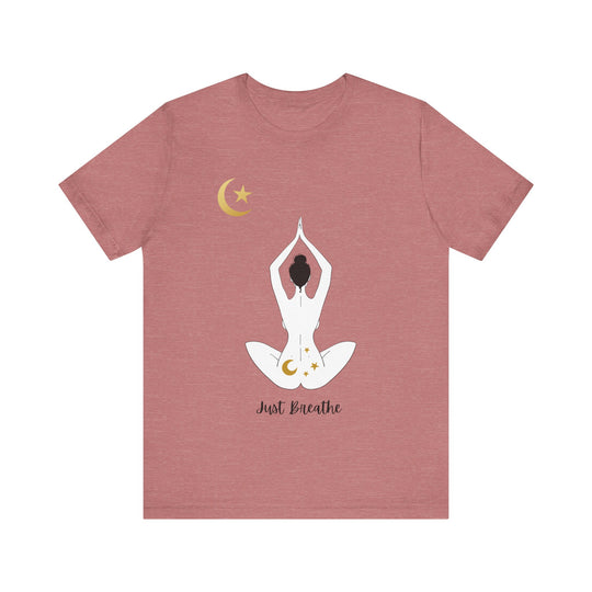 Just Breathe Moon Unisex Jersey Short Sleeve Tee