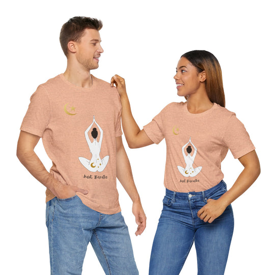 Just Breathe Moon Unisex Jersey Short Sleeve Tee
