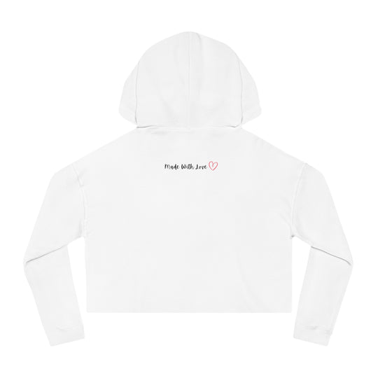 Just Fucking Breathe Women’s Cropped Hooded Sweatshirt