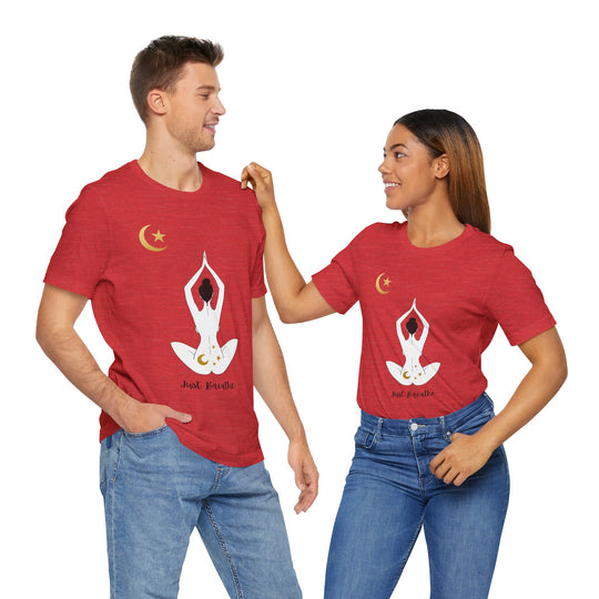 Just Breathe Moon Unisex Jersey Short Sleeve Tee