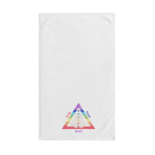 Triangle Connect Body Mind Spirit Chakra Spa Hand/Foot Towel