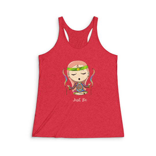 Just Be Women's Tri-Blend Racerback Tank
