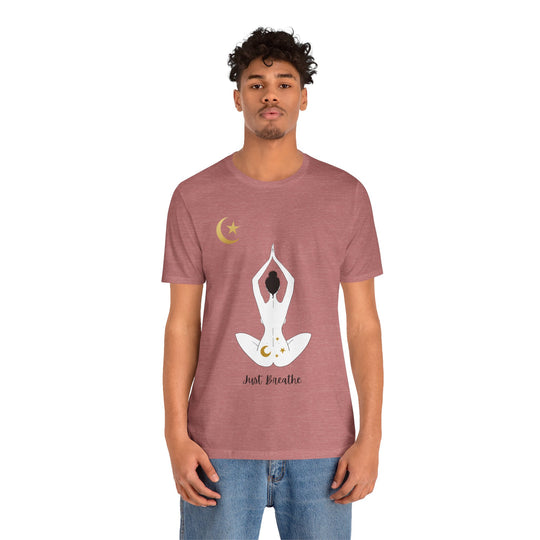 Just Breathe Moon Unisex Jersey Short Sleeve Tee