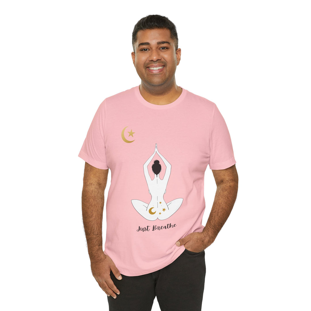 Just Breathe Moon Unisex Jersey Short Sleeve Tee