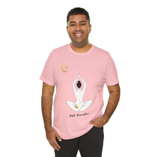 Just Breathe Moon Unisex Jersey Short Sleeve Tee