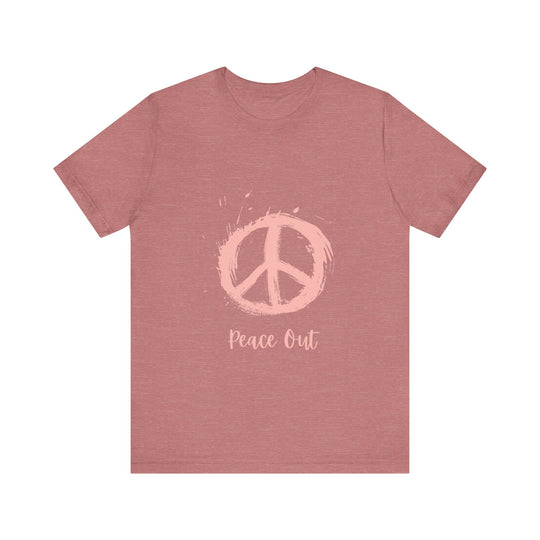 Peace Out Unisex Jersey Short Sleeve Tee