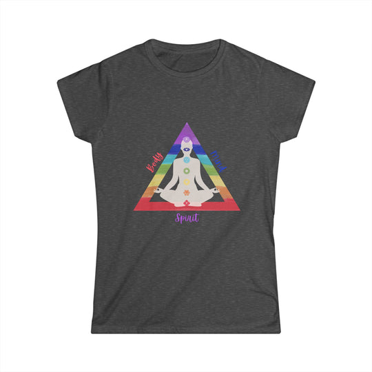 Triangle Connect Body, Mind, Spirit Women's Softstyle Tee