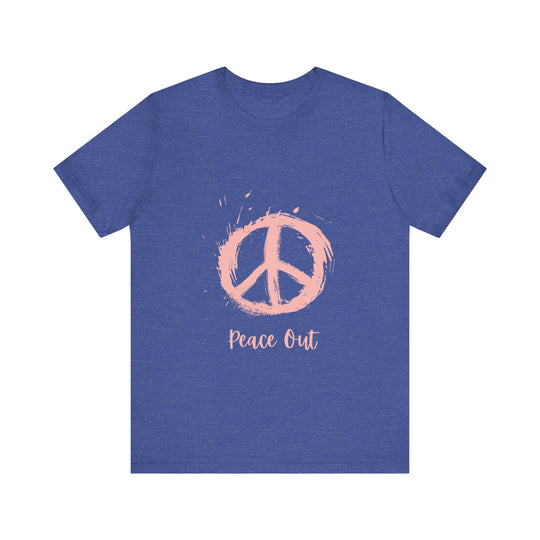 Peace Out Unisex Jersey Short Sleeve Tee