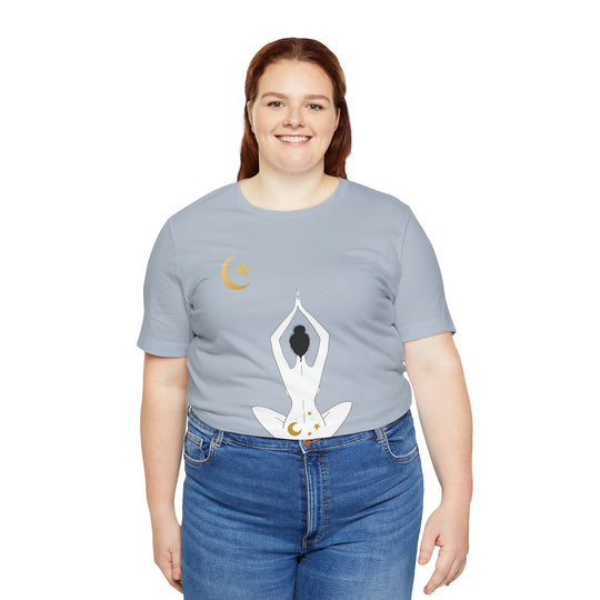 Just Breathe Moon Unisex Jersey Short Sleeve Tee