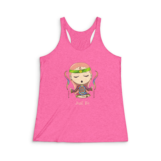 Just Be Women's Tri-Blend Racerback Tank