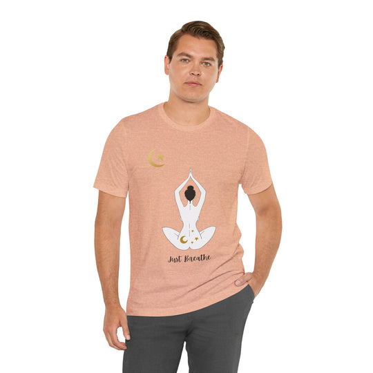 Just Breathe Moon Unisex Jersey Short Sleeve Tee