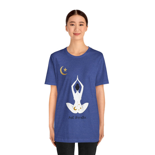 Just Breathe Moon Unisex Jersey Short Sleeve Tee