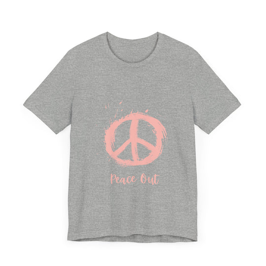 Peace Out Unisex Jersey Short Sleeve Tee