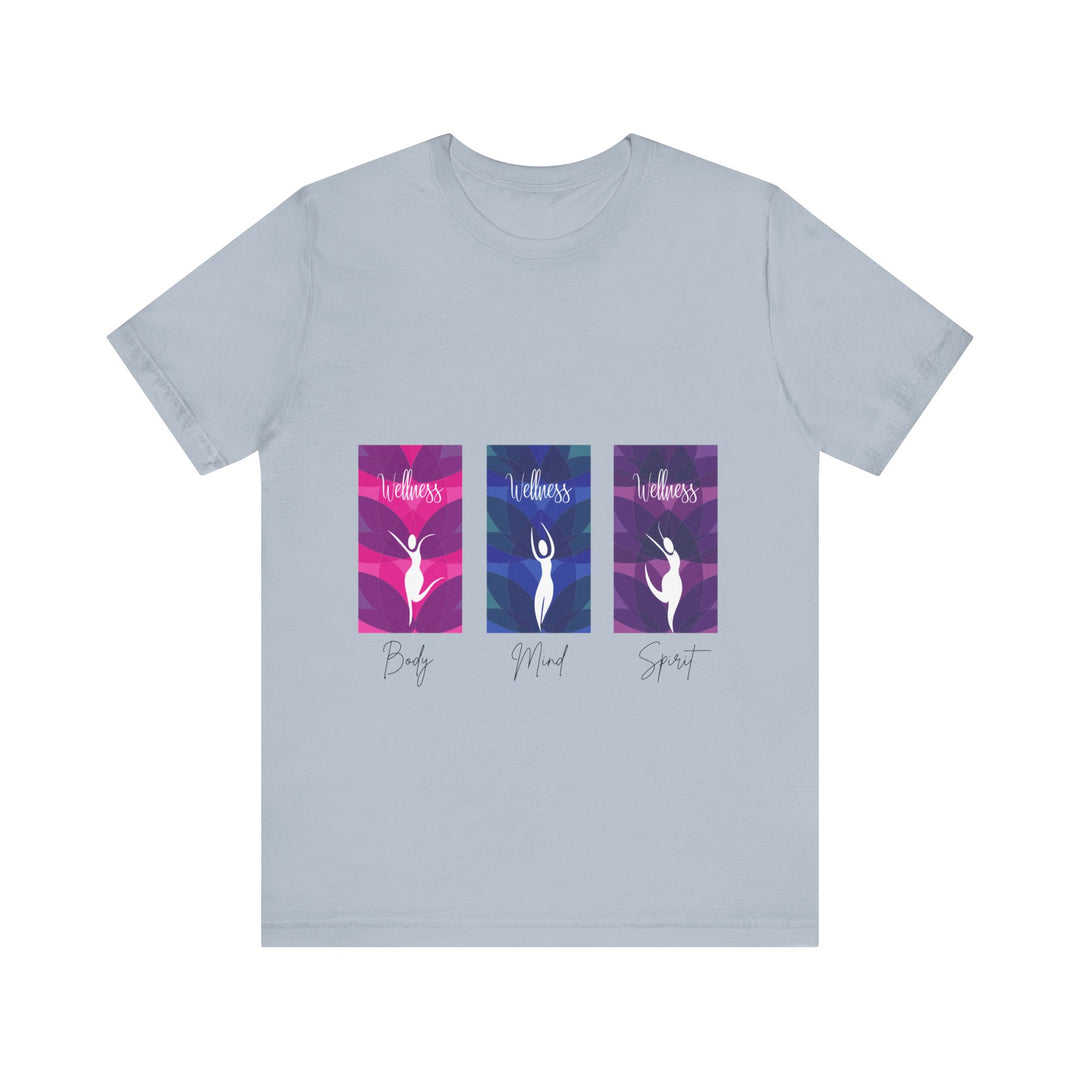 Wellness Body Mind Spirit Unisex Jersey Short Sleeve Tee