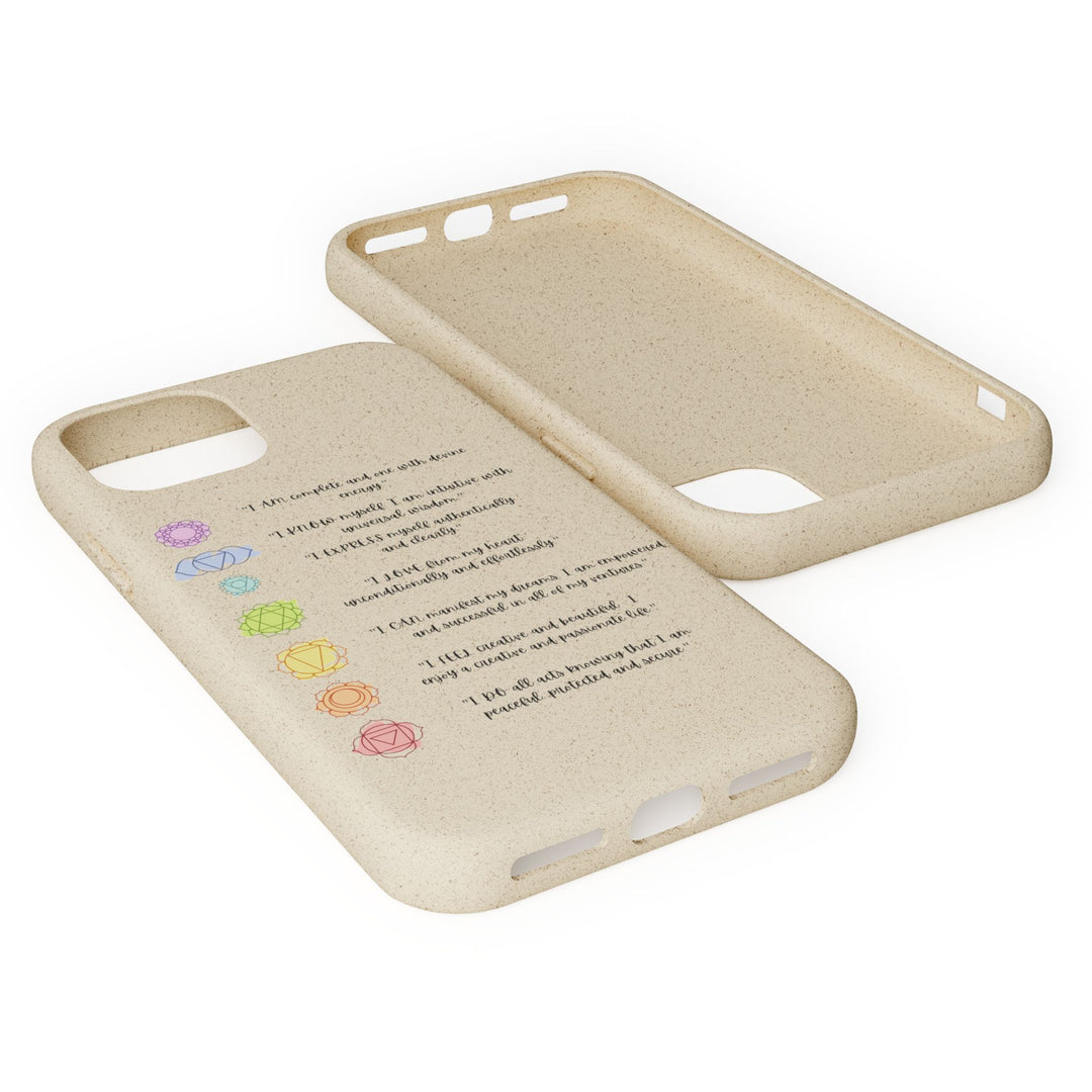 Chakra Affirmations Biodegradable Case