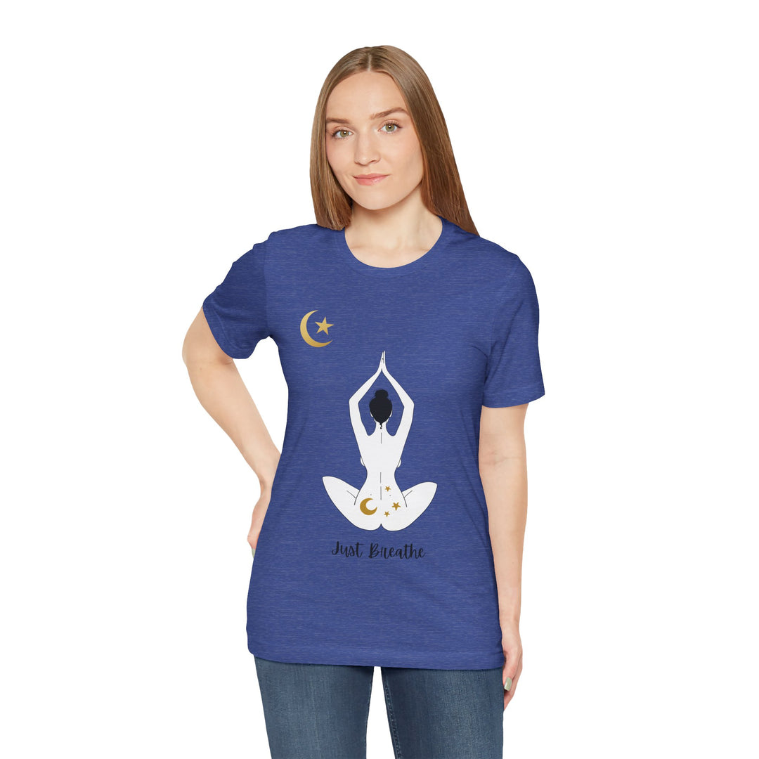 Just Breathe Moon Unisex Jersey Short Sleeve Tee