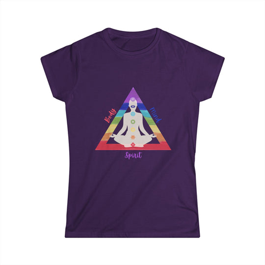 Triangle Connect Body, Mind, Spirit Women's Softstyle Tee