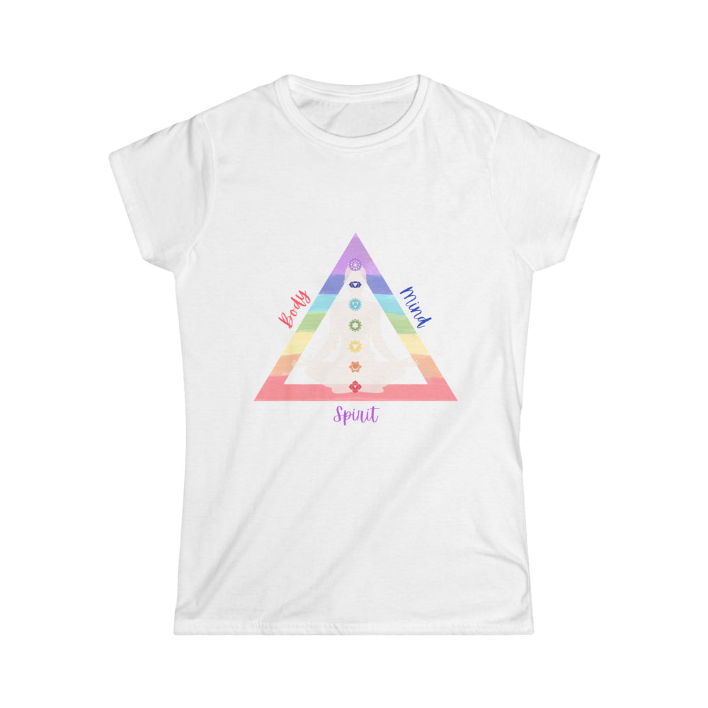 Triangle Connect Body, Mind, Spirit Women's Softstyle Tee